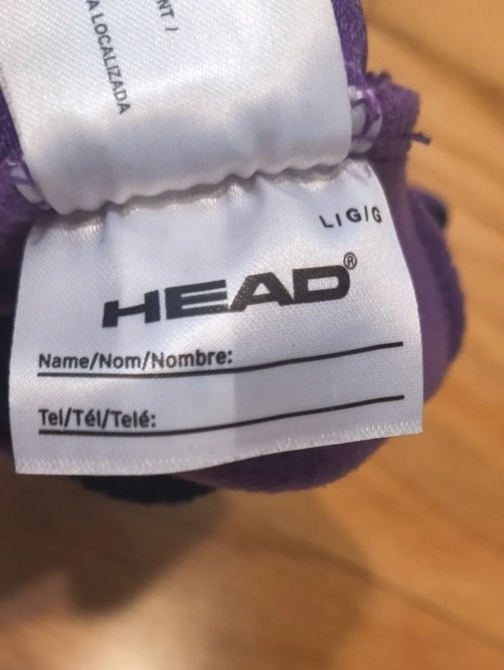 Head Gloves Purple Children's Size L NWOT